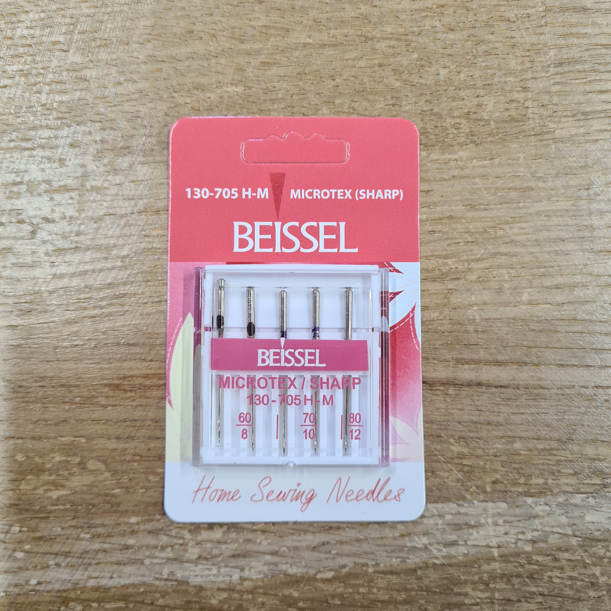 Microtex Sharp Sewing Machine Needles Beissel set of 5 Custom