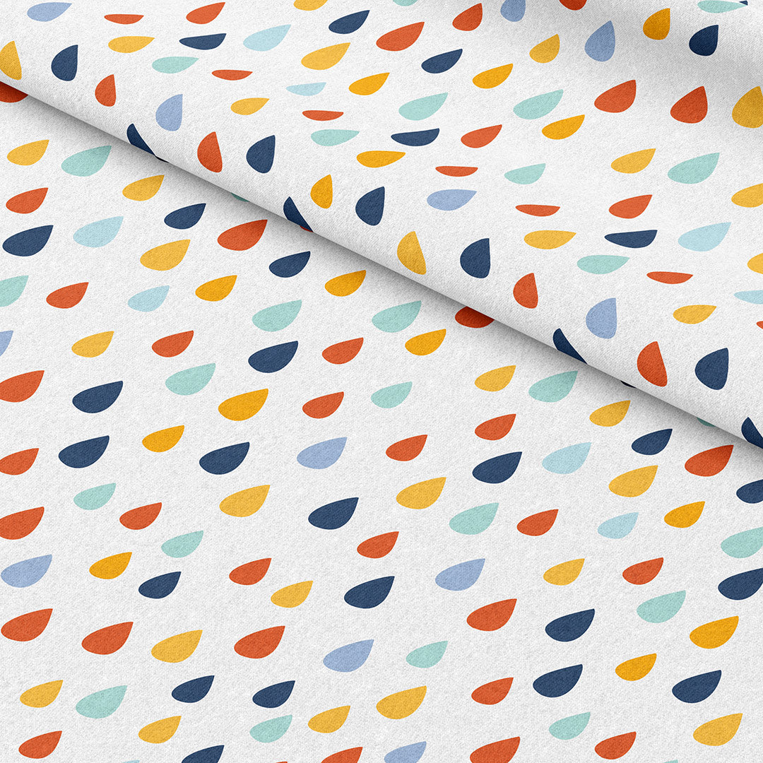 Raindrops fabric for Sewing Raincoats, Crafts, Outdoor Cushion and more