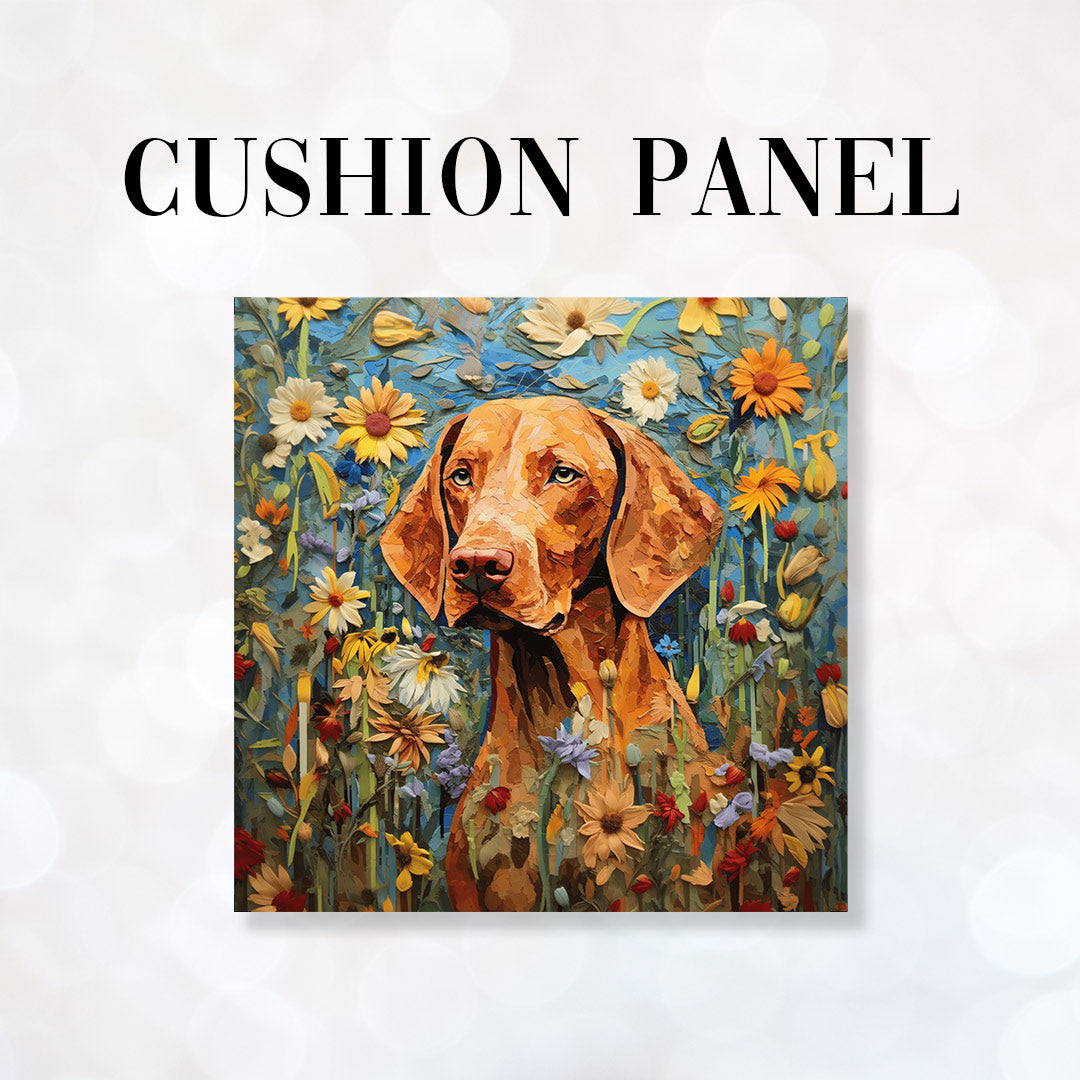 Hungarian Vizsla Fabric Panel for sewing Cushions. Custom Fabrics UK