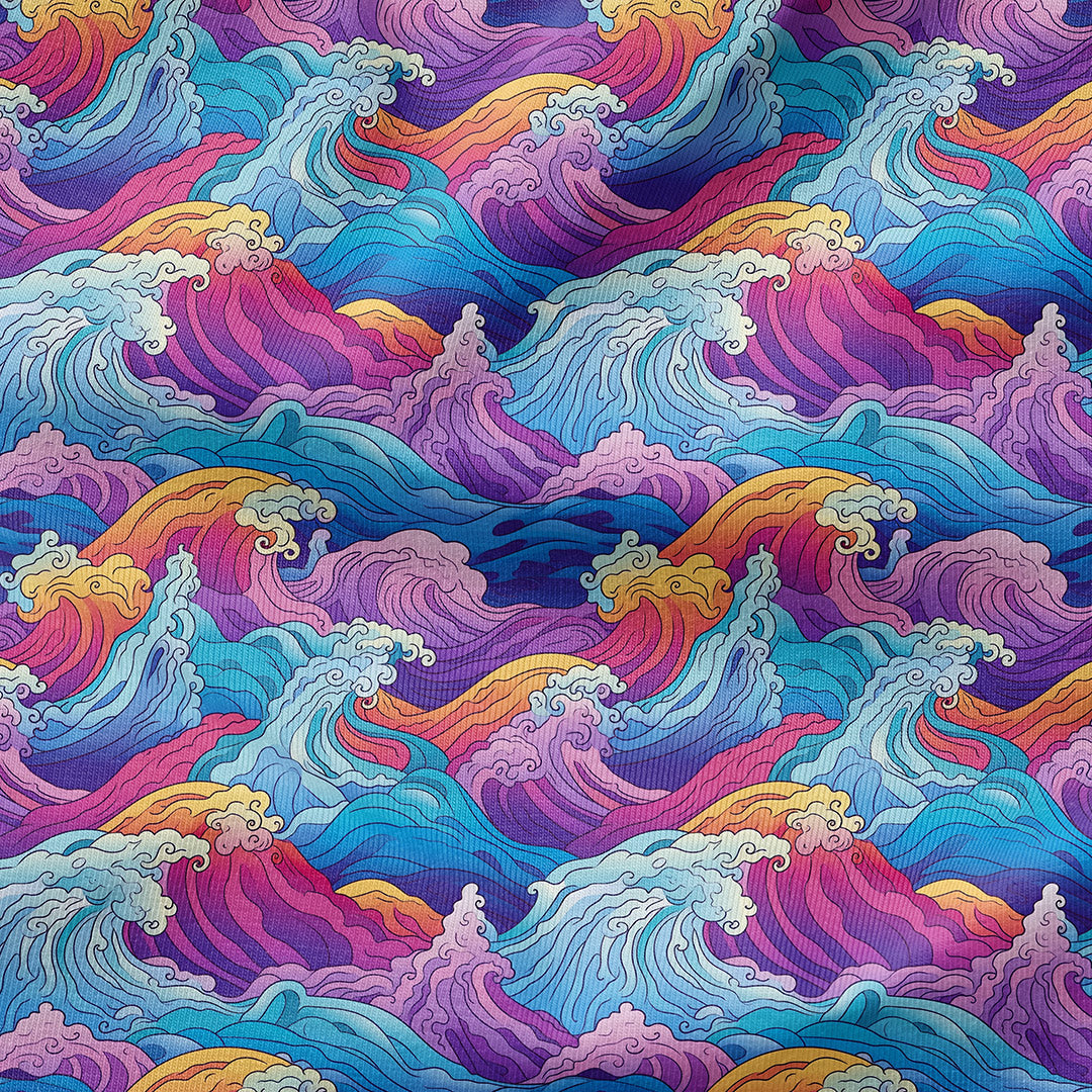 colourful-wave-abstract-print-fabric-for-garden-dressmaking-crafts