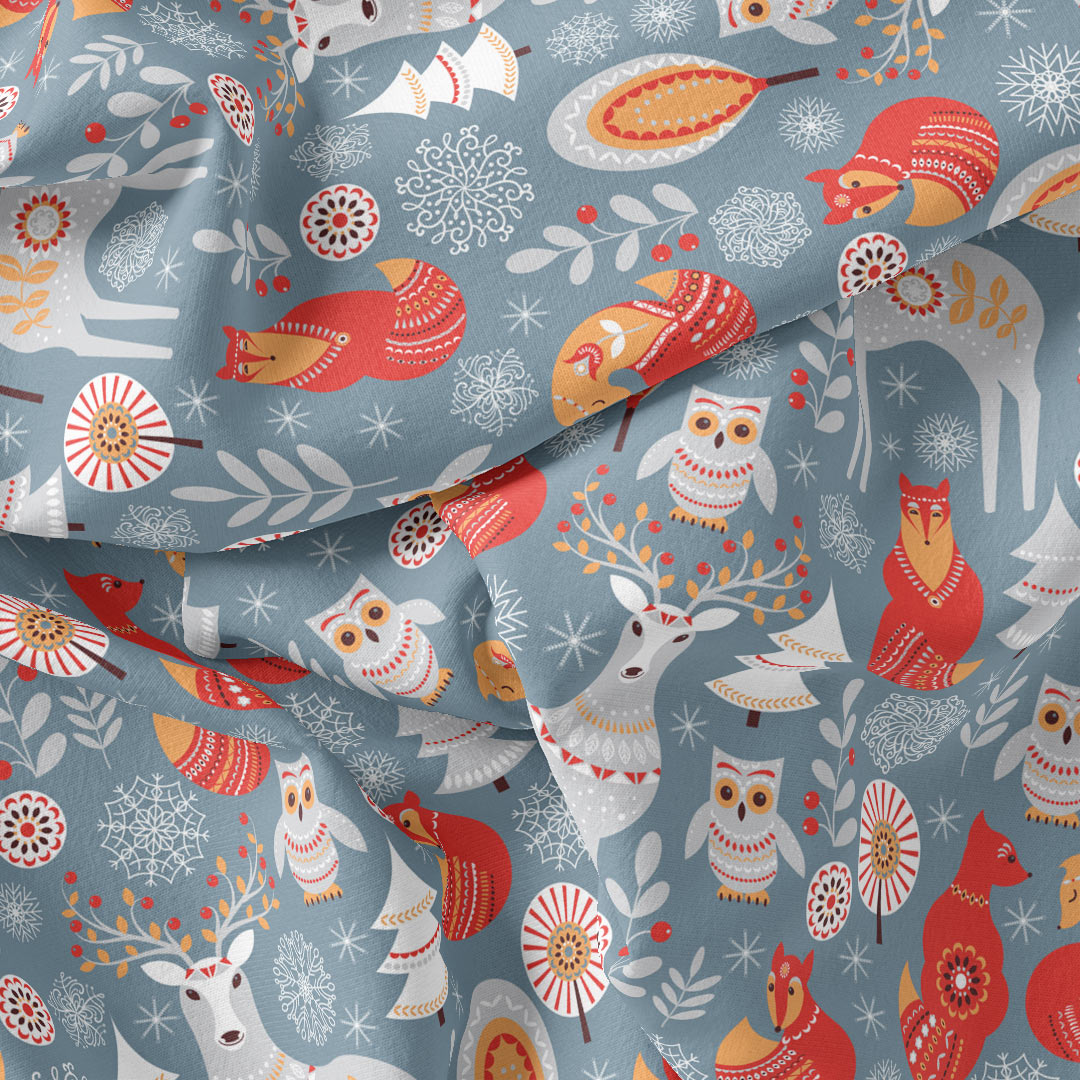 Christmas Jersey Fabric Custom Fabrics UK