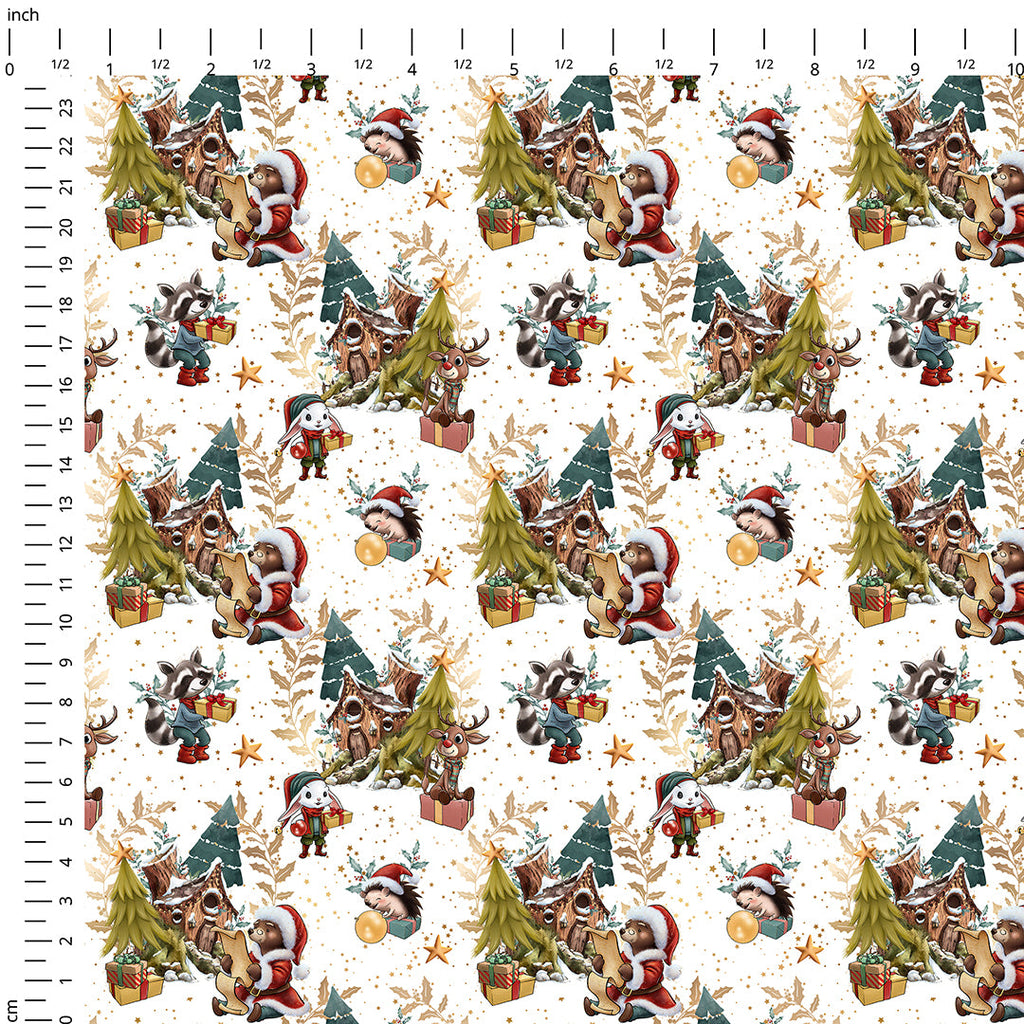 Christmas Woodland Fabric