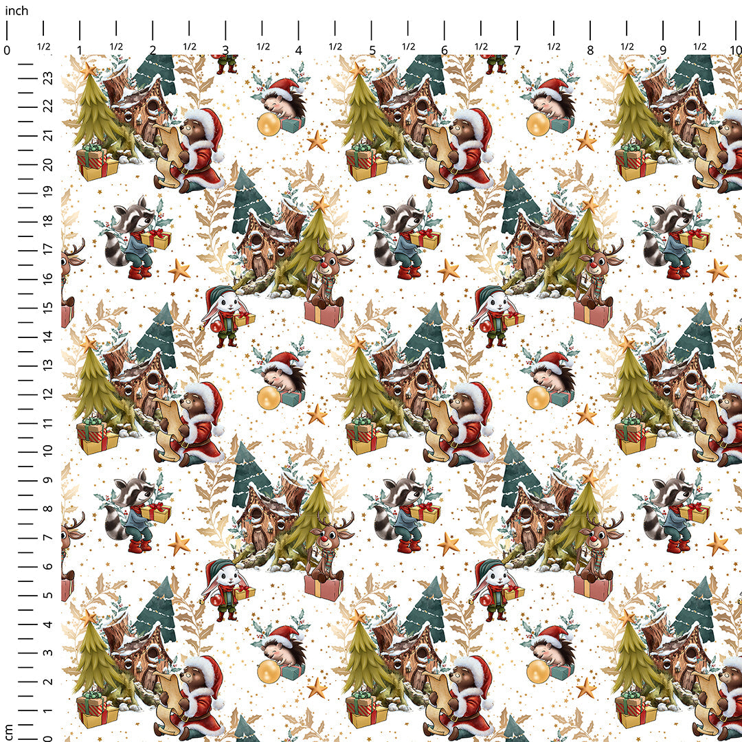 Christmas Woodland Fabric