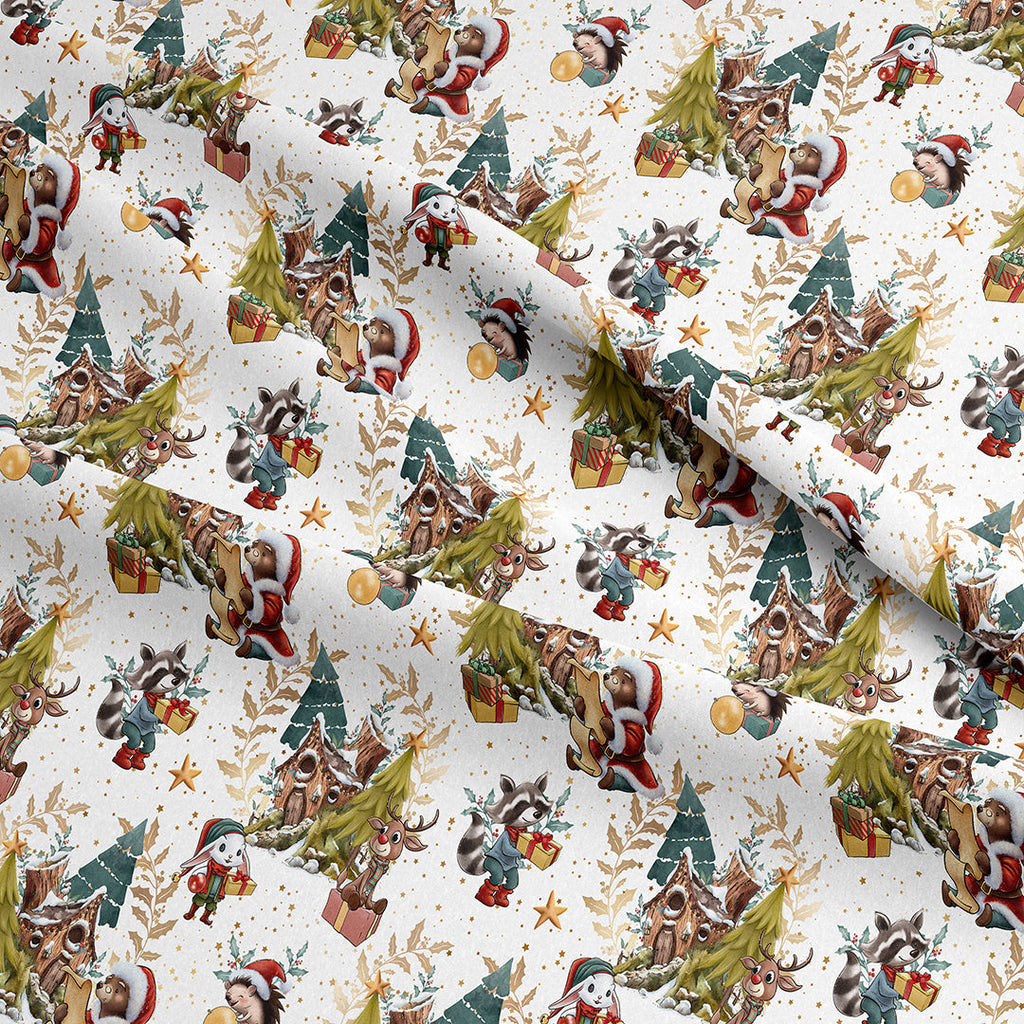 Christmas Woodland Fabric
