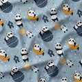 Pandas In Space Fabric