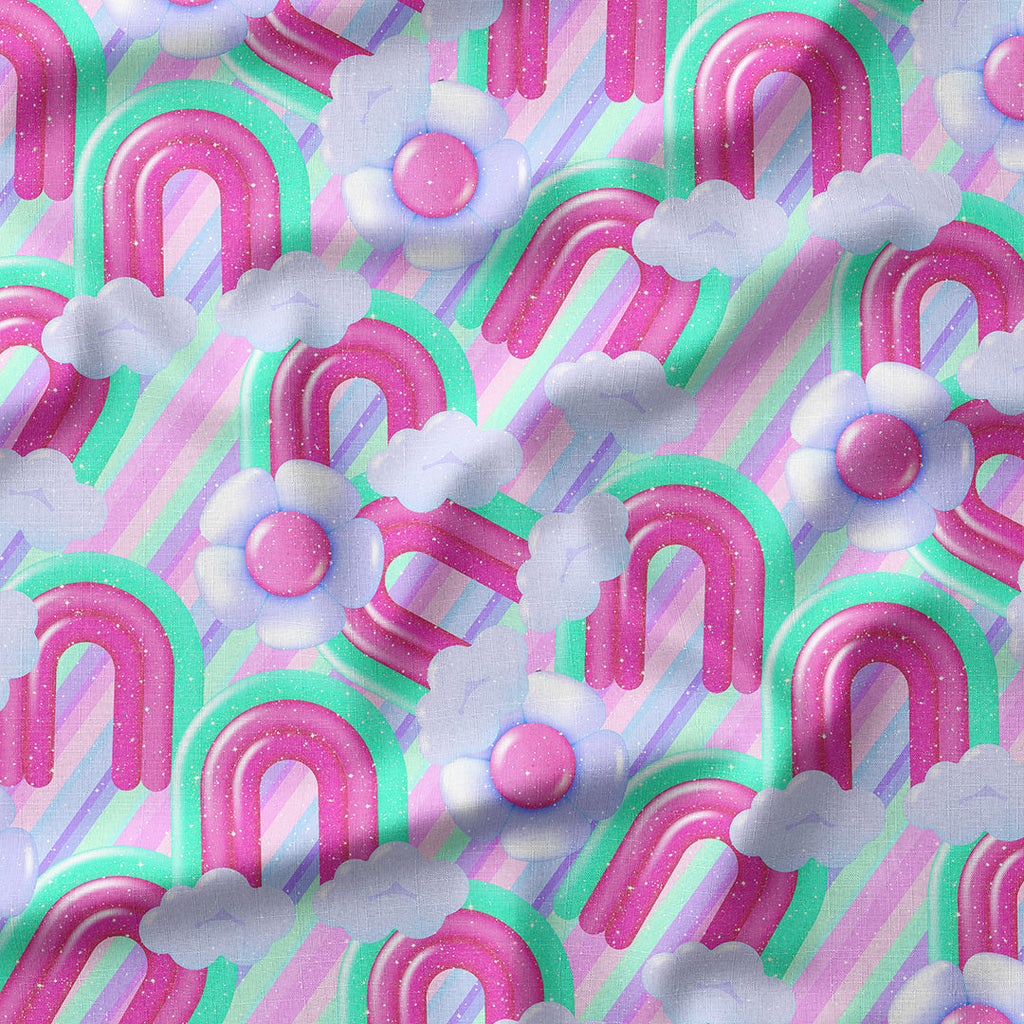 Bubble Rainbows Fabric