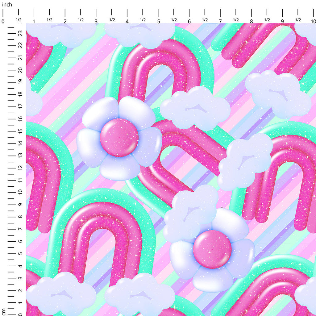 Bubble Rainbows Fabric