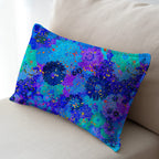 Bright Blue Floral Splash Fabric