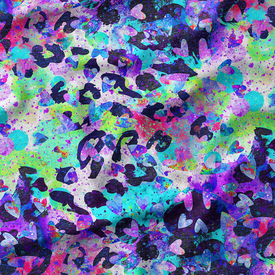Crazy Hearts Fabric