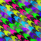 Highlighter Hounds Tooth Fabric
