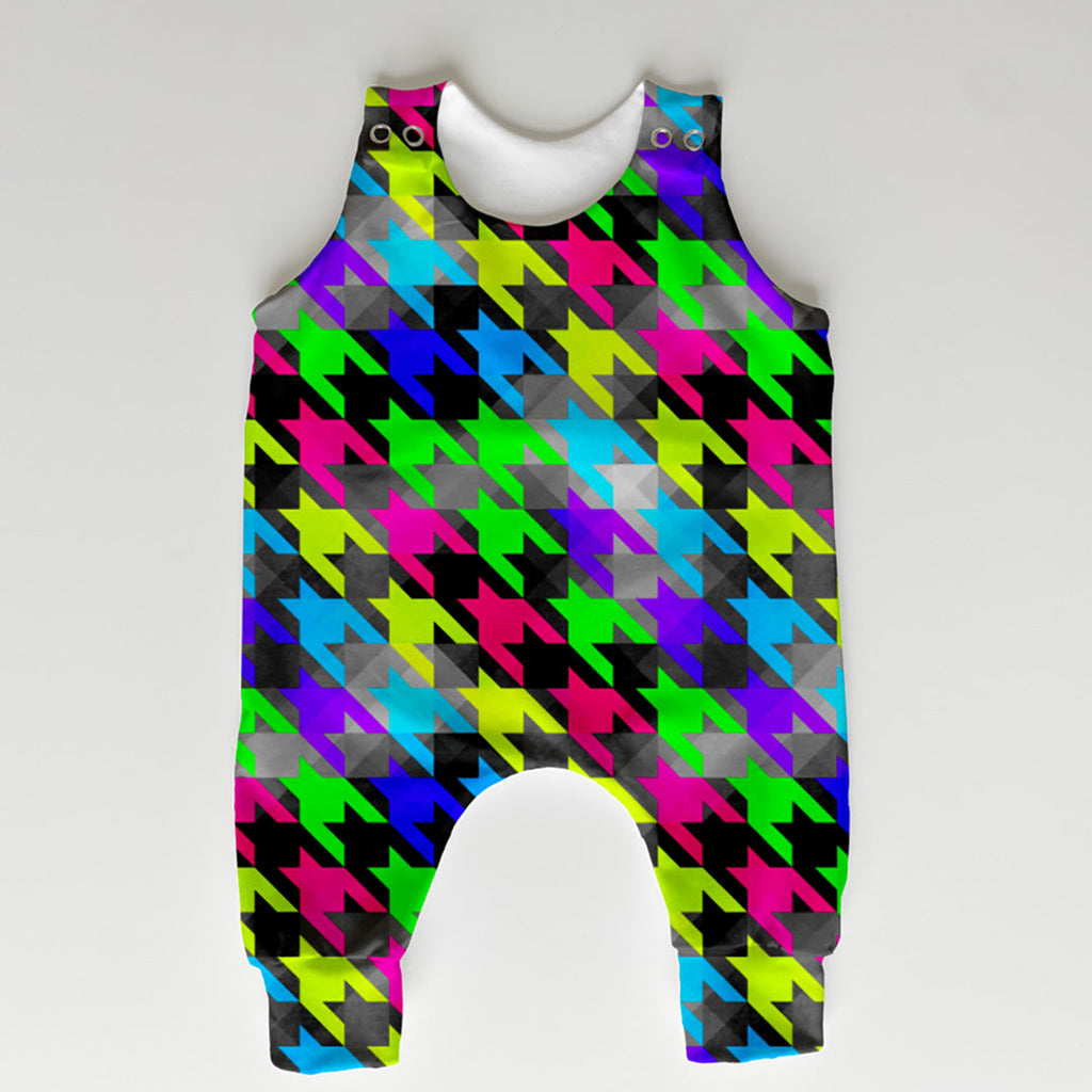 Highlighter Hounds Tooth Fabric