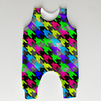 Highlighter Hounds Tooth Fabric