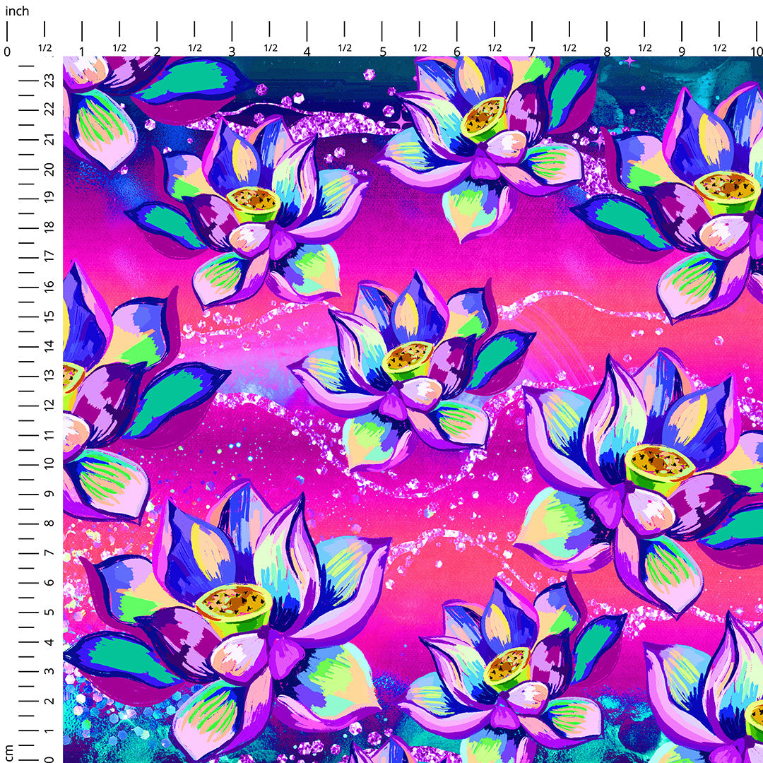 Jewel Lotus Fabric