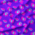 Neon Blue Leopard Fabric