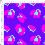 Neon Blue Leopard Fabric