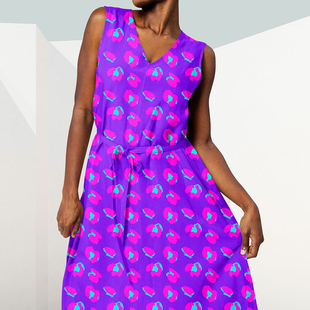 Neon Blue Leopard Fabric
