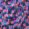 Neon Cactus Sparkle Fabric