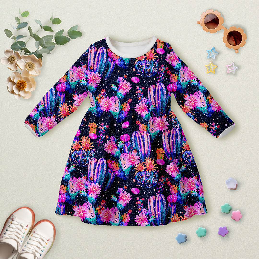 Neon Cactus Sparkle Fabric