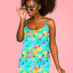 Neon Hearts Fabric