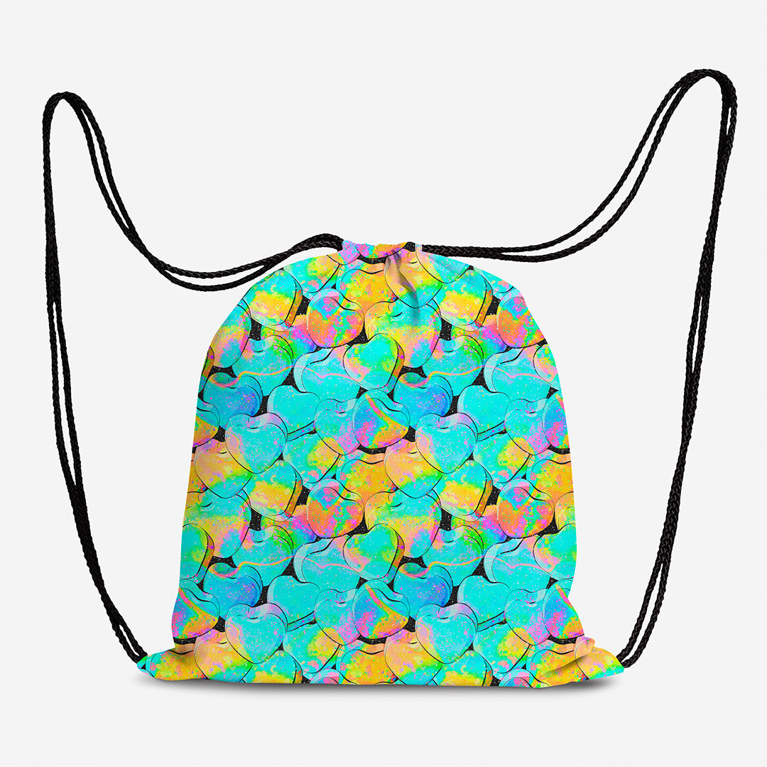 Neon Hearts Fabric