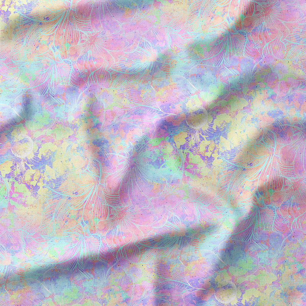 Pastel Floral Abstract Fabric