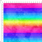 Rainbow Linen Stripes Fabric