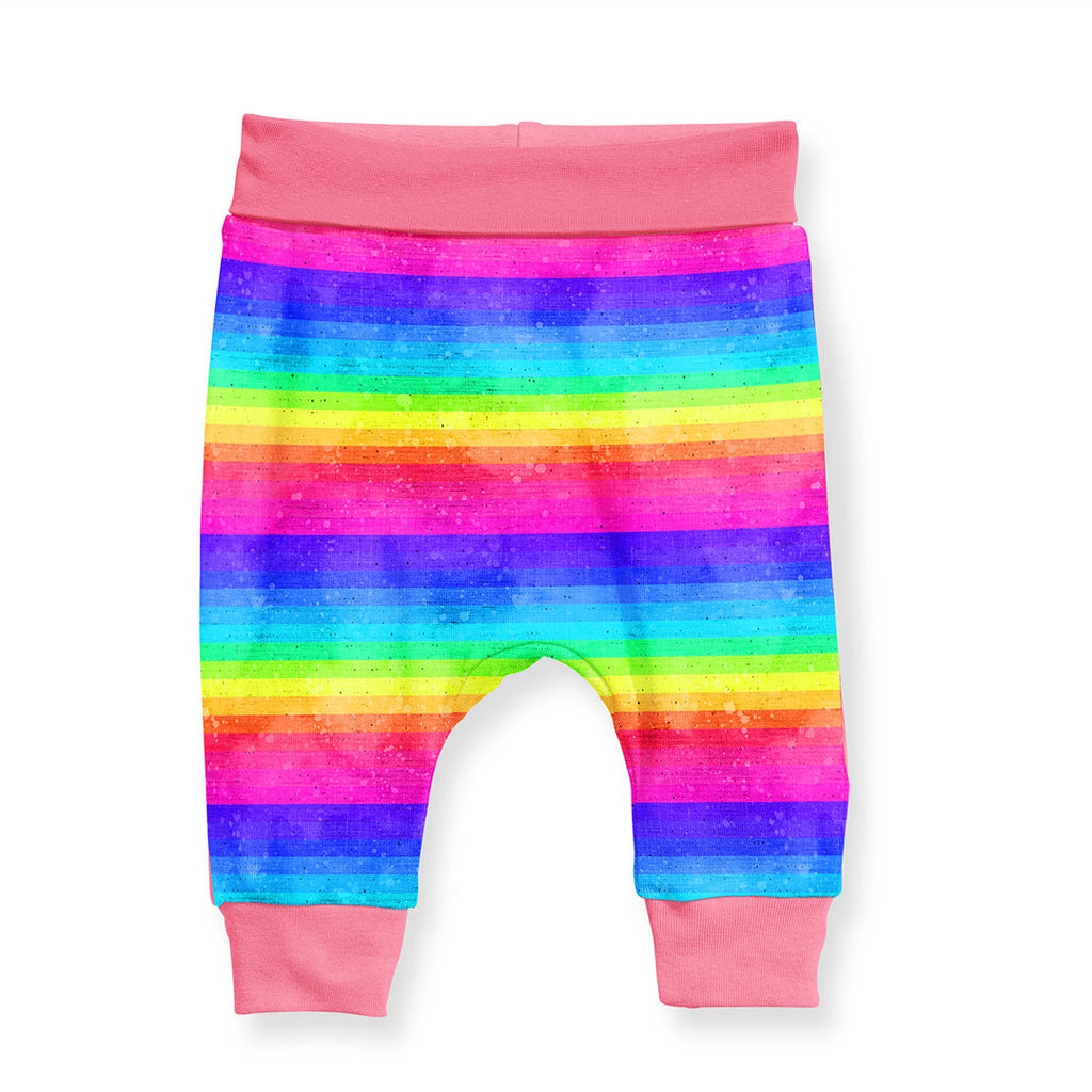 Rainbow Linen Stripes Fabric