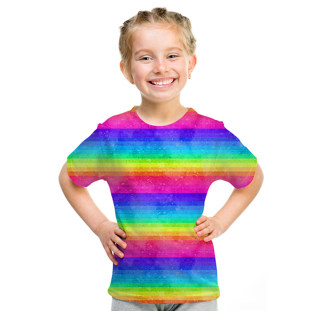 Rainbow Linen Stripes Fabric