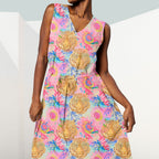 Stitched Summer Tiger Fabric