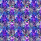 Tropical Blues Abstract Fabric