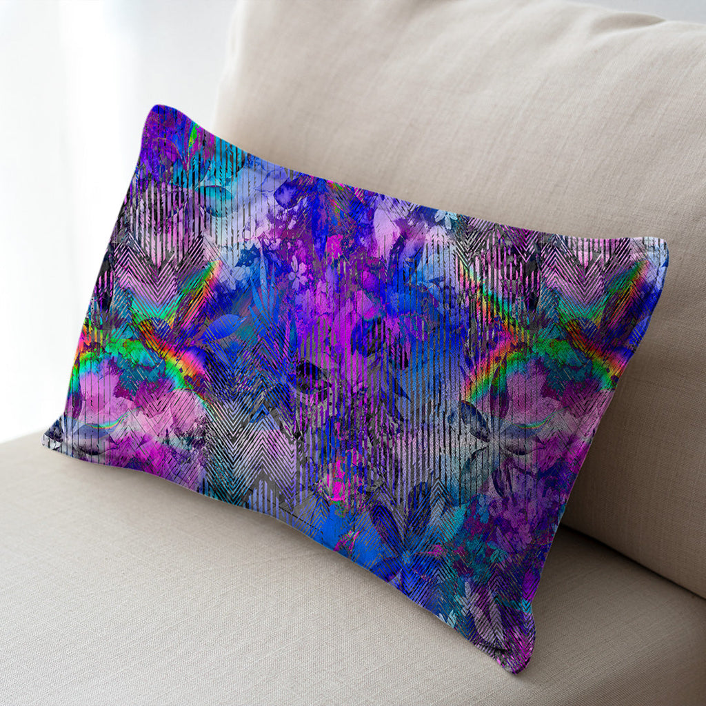 Tropical Blues Abstract Fabric