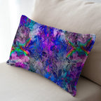 Tropical Blues Abstract Fabric