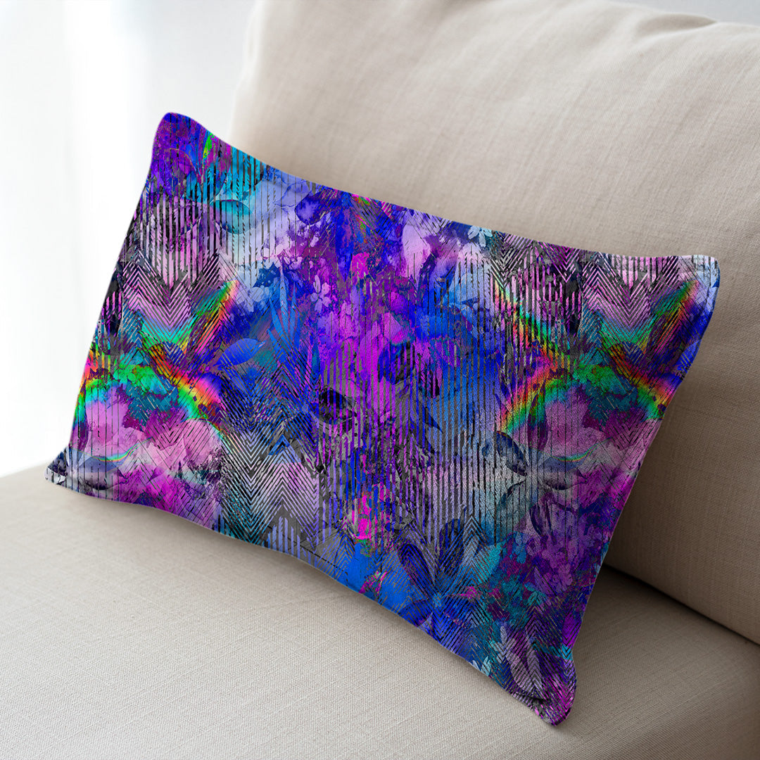 Tropical Blues Abstract Fabric