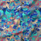 Yellow and Blue Abstract Fabric