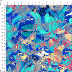 Yellow and Blue Abstract Fabric