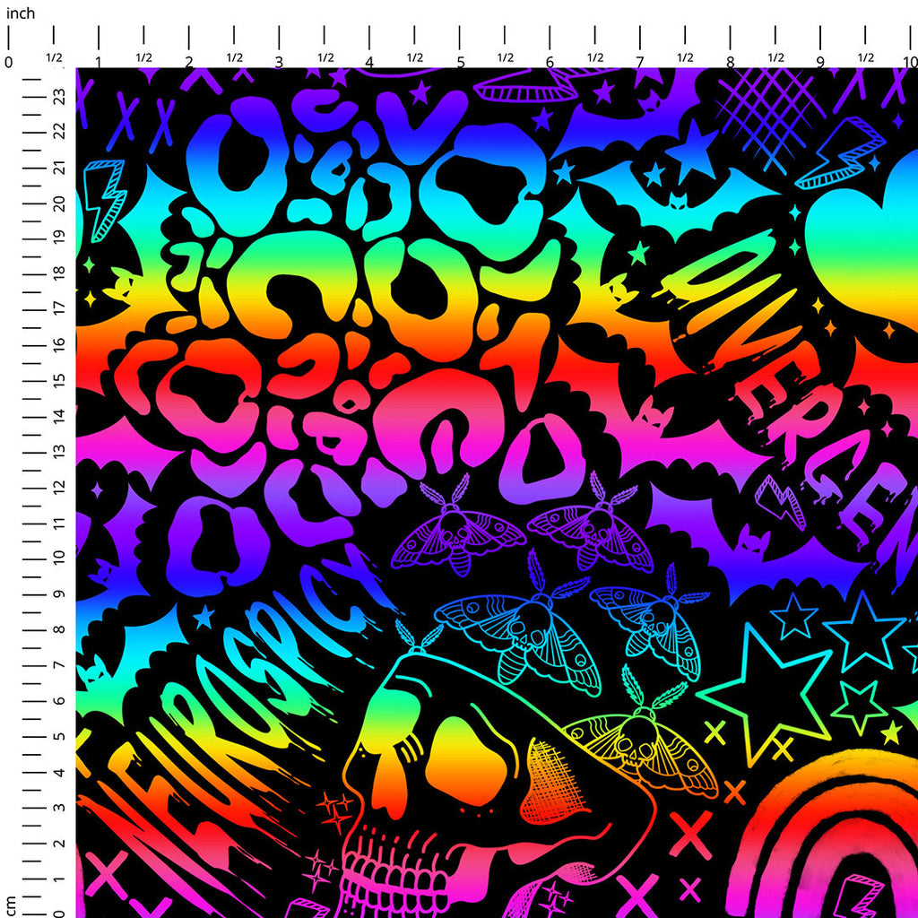 Neon Neurospicy Fabric
