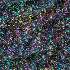 Black Chunky Glitter Fabric
