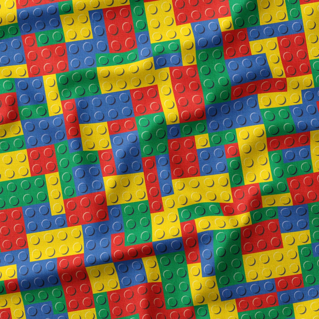 Colourful Blocks Fabric