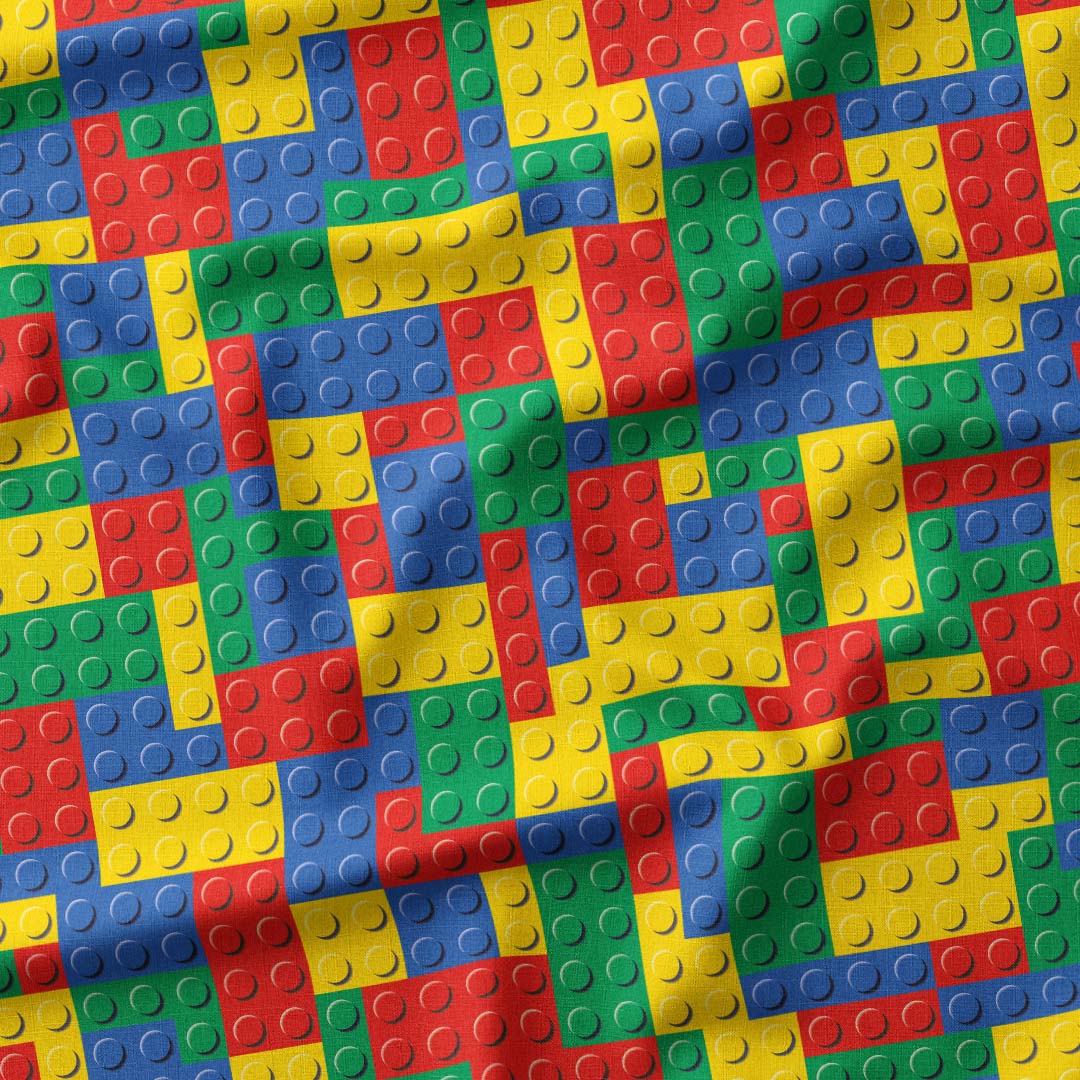 Colourful Blocks Fabric