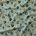 Leopard Khaki Fabric