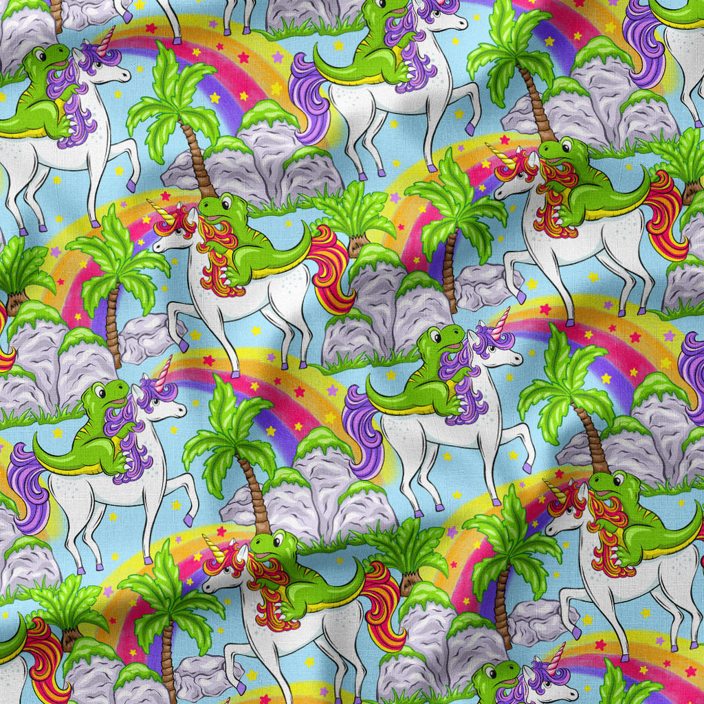 Riding Unicorns Fabric