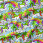 Riding Unicorns Fabric