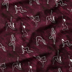 Yoga Flow Bordeaux Fabric