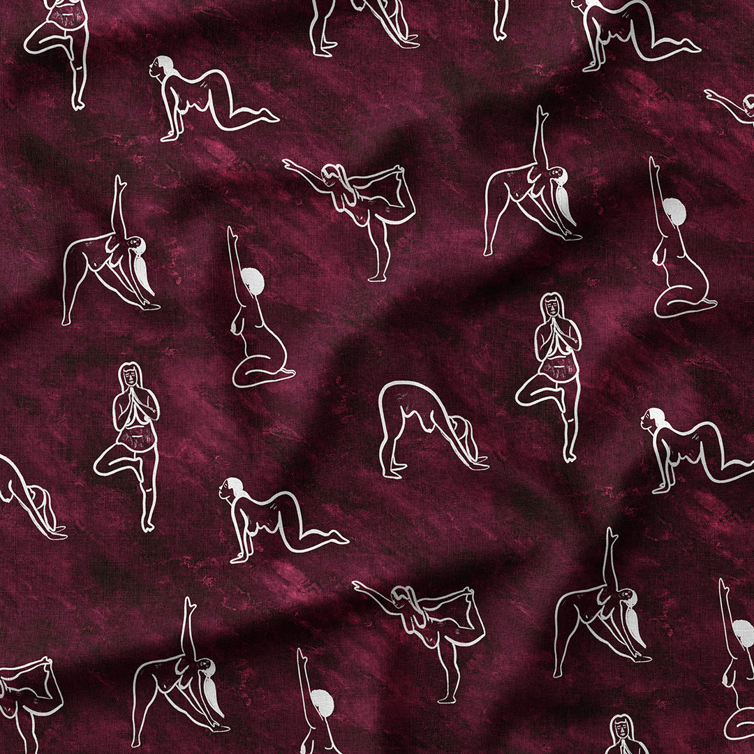Yoga Flow Bordeaux Fabric
