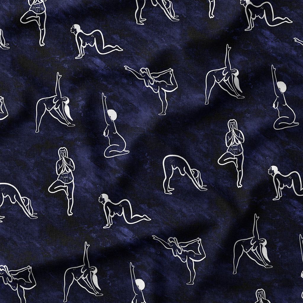 Yoga Flow Navy Fabric