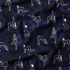 Yoga Flow Navy Fabric