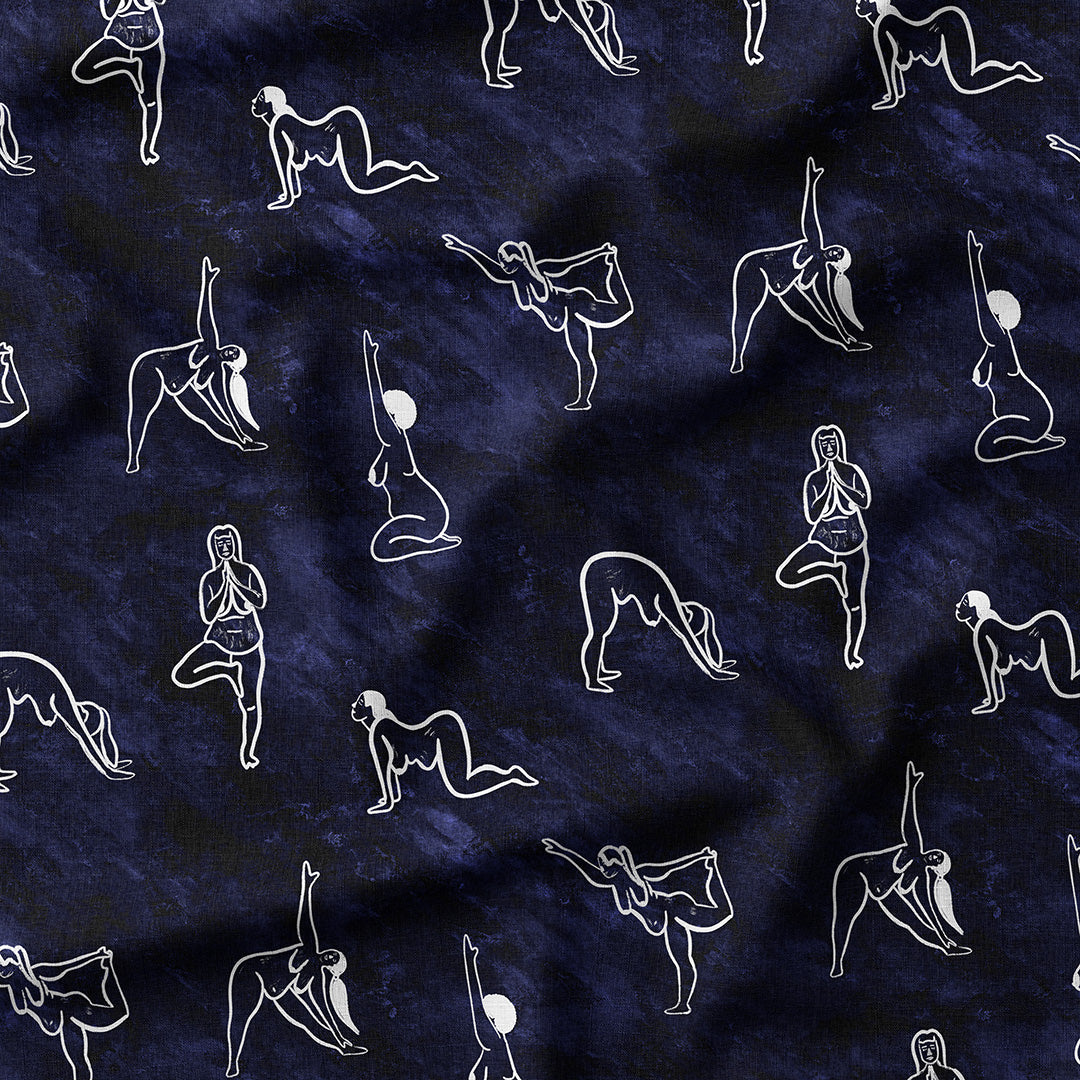 Yoga Flow Navy Fabric