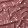 Yoga Flow Dusky Pink Fabric