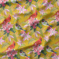 Birds On Mustard Fabric