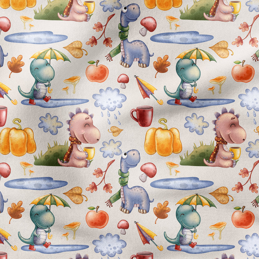 Autumn Dinos Fabric